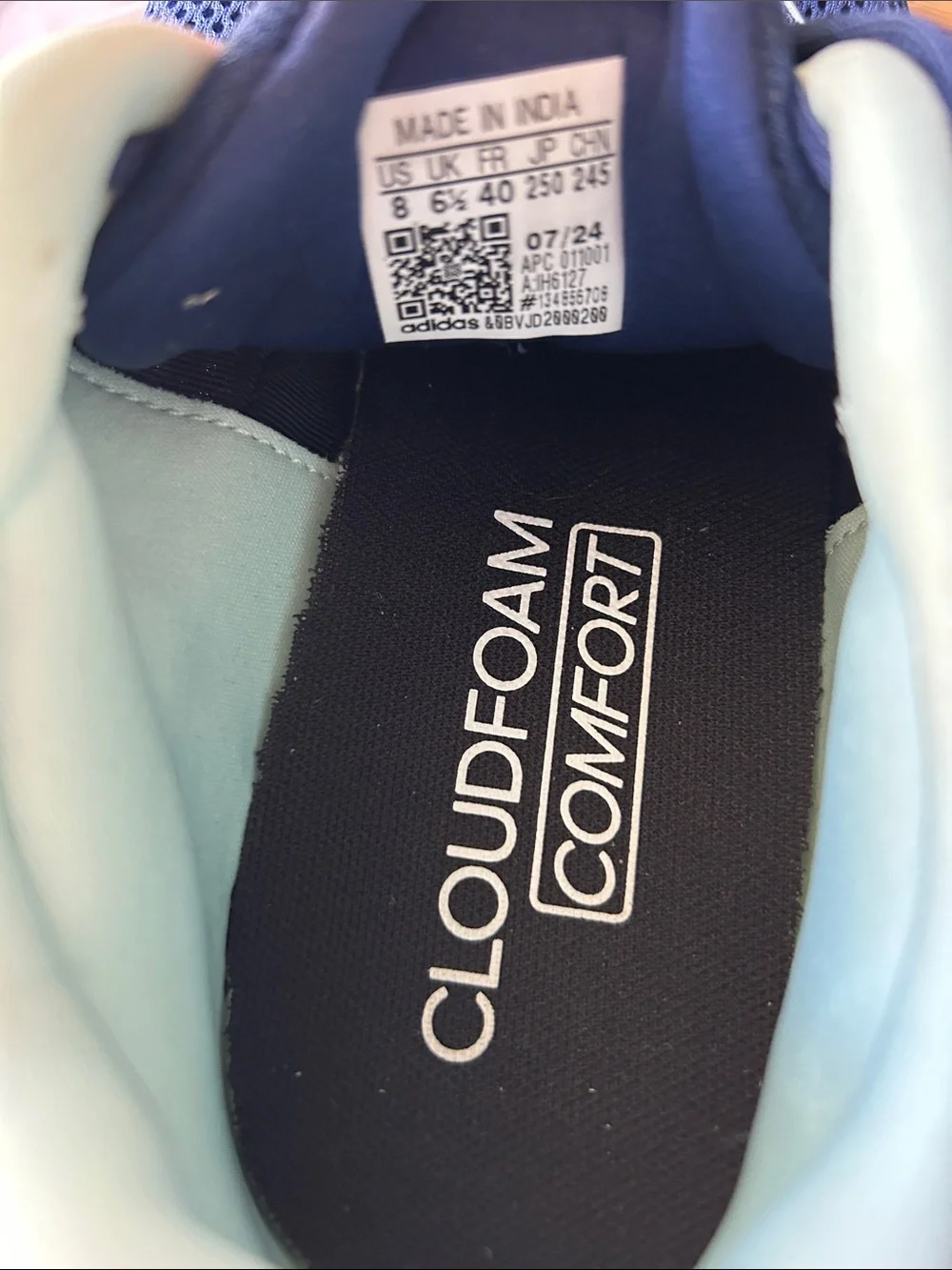 Adidas Cloudfoam Comfy Walking Running‎ Sneakers Athletic Shoes Women’s 8